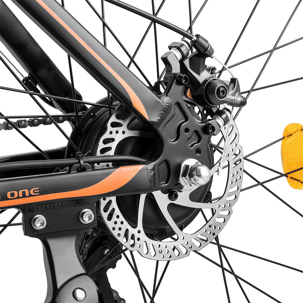 Fafrees Hailong One Electric Bike, 250W Motor, 36V/13Ah Battery, 26*2.1-inch CST Tires, 25km/h Max Speed, 100km Max Range, LCD Display, SHIMANO 21 Speed - Black