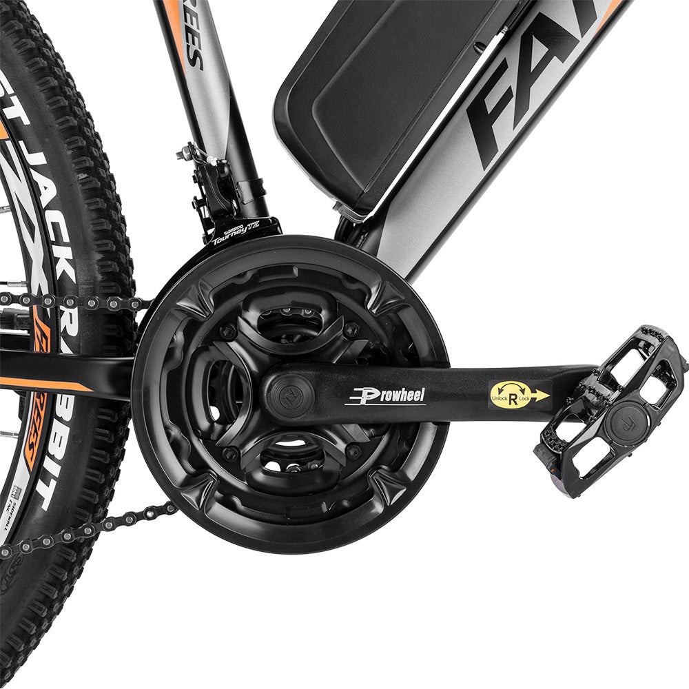 Fafrees Hailong One Electric Bike, 250W Motor, 36V/13Ah Battery, 26*2.1-inch CST Tires, 25km/h Max Speed, 100km Max Range, LCD Display, SHIMANO 21 Speed - Black