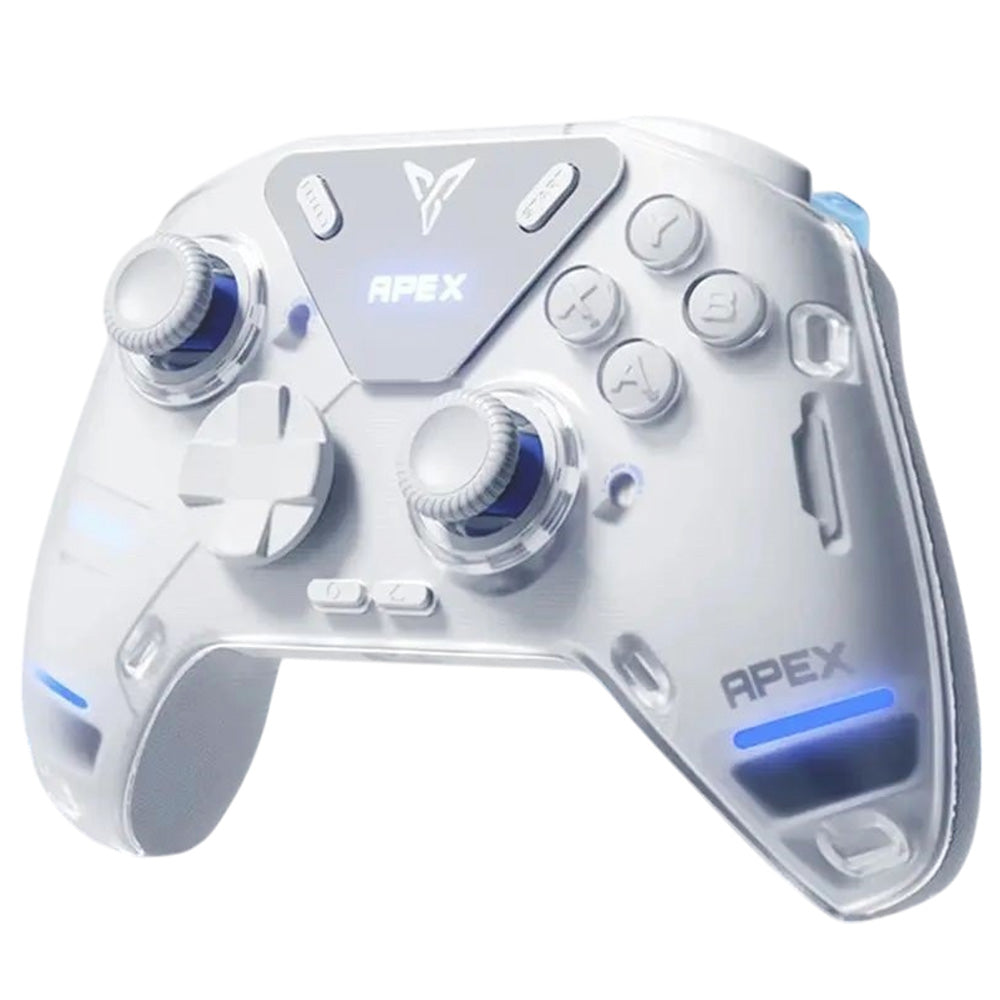 Flydigi APEX 4 Gaming Controller, Force Feedback Trigger, Force-adjustable Alloy Joystick, 1000Hz Polling Rate, LCD Display, Compatible with PC, NS, TV, Android &amp; Laptop