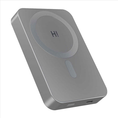 HINOVO MB1-10000 Wireless Portable Charger 10000mAh Magnetic Power Bank Wireless Magnetic Juice Battery Pack, Compatible with MagSafe Magnetic Phone Case, Wireless Charging Battery Pack for iPhone 14/13/12 Series Fast-Charging Ultra Slim &amp; Light