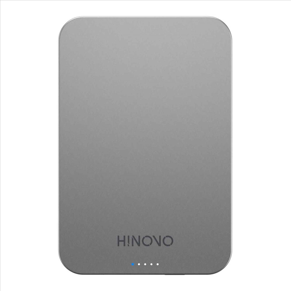 HINOVO MB1-10000 Wireless Portable Charger 10000mAh Magnetic Power Bank Wireless Magnetic Juice Battery Pack, Compatible with MagSafe Magnetic Phone Case, Wireless Charging Battery Pack for iPhone 14/13/12 Series Fast-Charging Ultra Slim &amp; Light