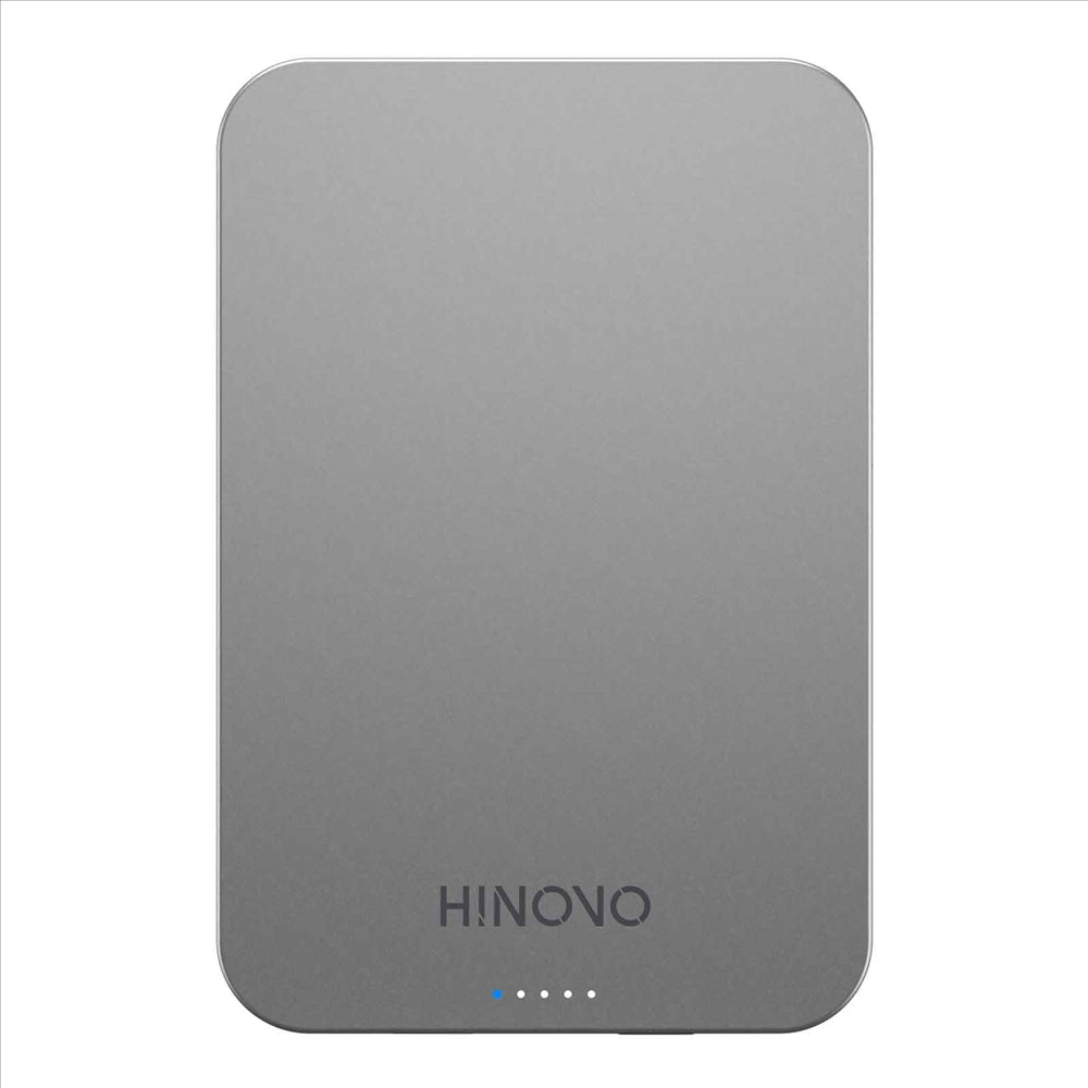 HINOVO MB1-5000 Magnetic Wireless Portable Charger, 5000mAh Magnetic Power Bank, Mag-Safe Battery Pack for iPhone 14/13/12 Series Compatible with Mag-Safe Case, 20W PD Fast Charging Ultra Slim and Light