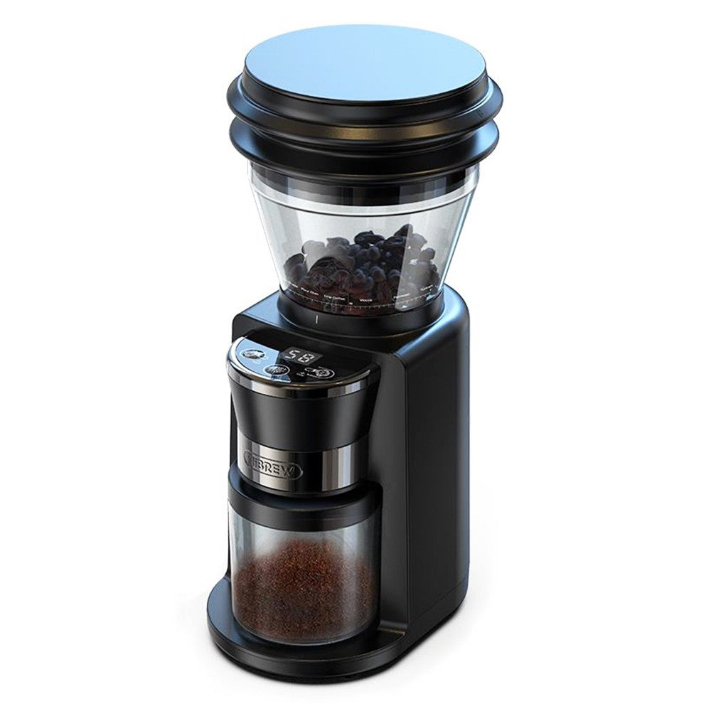 HiBREW G3 Electric Coffee Grinder, 34-Gear Scale, 210g Bean Container, 100g Powder Tank, 48mm Conical Burr, Anti-Static Function, Manual/Auto Mode