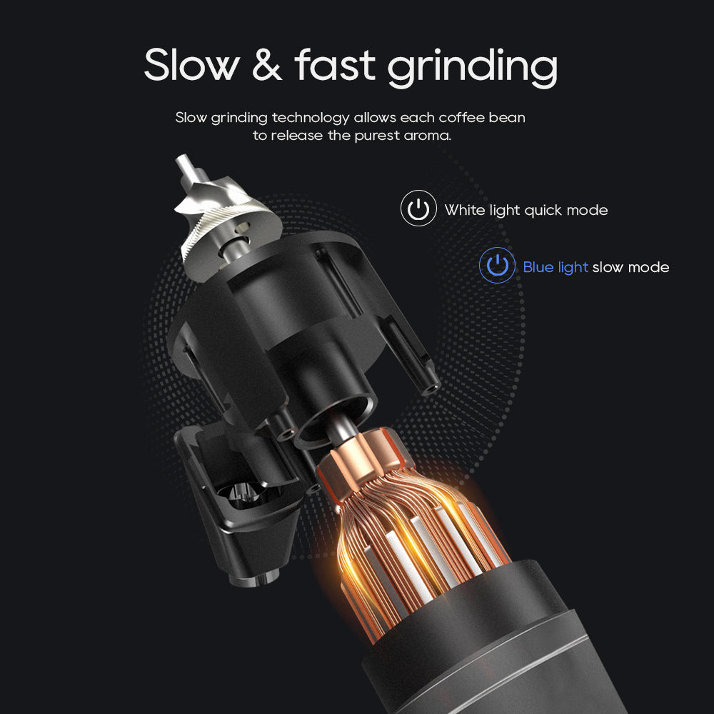 HiBREW G5 Electric Coffee Grinder, 48mm Conical Burr, 36 Gears Grinding Adjustable, for Espresso/Turkish/Pour Over/Mocca/Drip Coffee