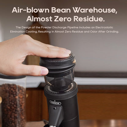 HiBREW G5 Electric Coffee Grinder, 48mm Conical Burr, 36 Gears Grinding Adjustable, for Espresso/Turkish/Pour Over/Mocca/Drip Coffee