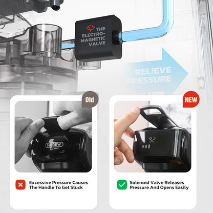 HiBREW H1B 6-in-1 Pods Coffee Maker, 600ml Water Tank, 19 Bar Pressure Extraction, Cold/Hot Mode, LED Indicator, for Kcup*/Nes*/DG*/Espresso Powder, Beige