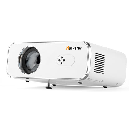 Hunkstar P3 1000 ANSI Android Projector, Native 1080P, 4K Decoding, HDR10, Auto-Keystone Correction &amp; Auto Focus, Android 9.0, Bluetooth 5.0, WiFi 6, 2*5W Speakers