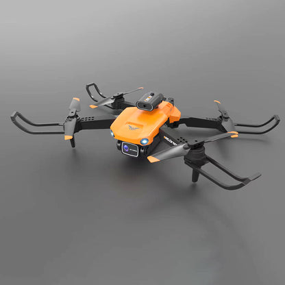 JJRC H106 4K Camera All-Round Obstacle Avoidance Foldable RC Drone Dual Camera Three Batteries - Orange