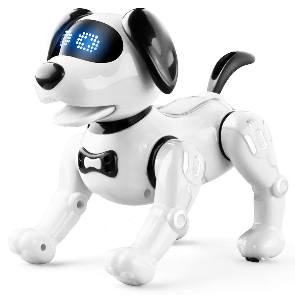 JJRC R19 Remote Control Robot Dog Toy Interaction RC Robotic Stunt Puppy Educational Toy for Kids - White