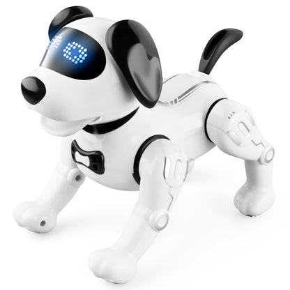 JJRC R19 Remote Control Robot Dog Toy Interaction RC Robotic Stunt Puppy Educational Toy for Kids - White