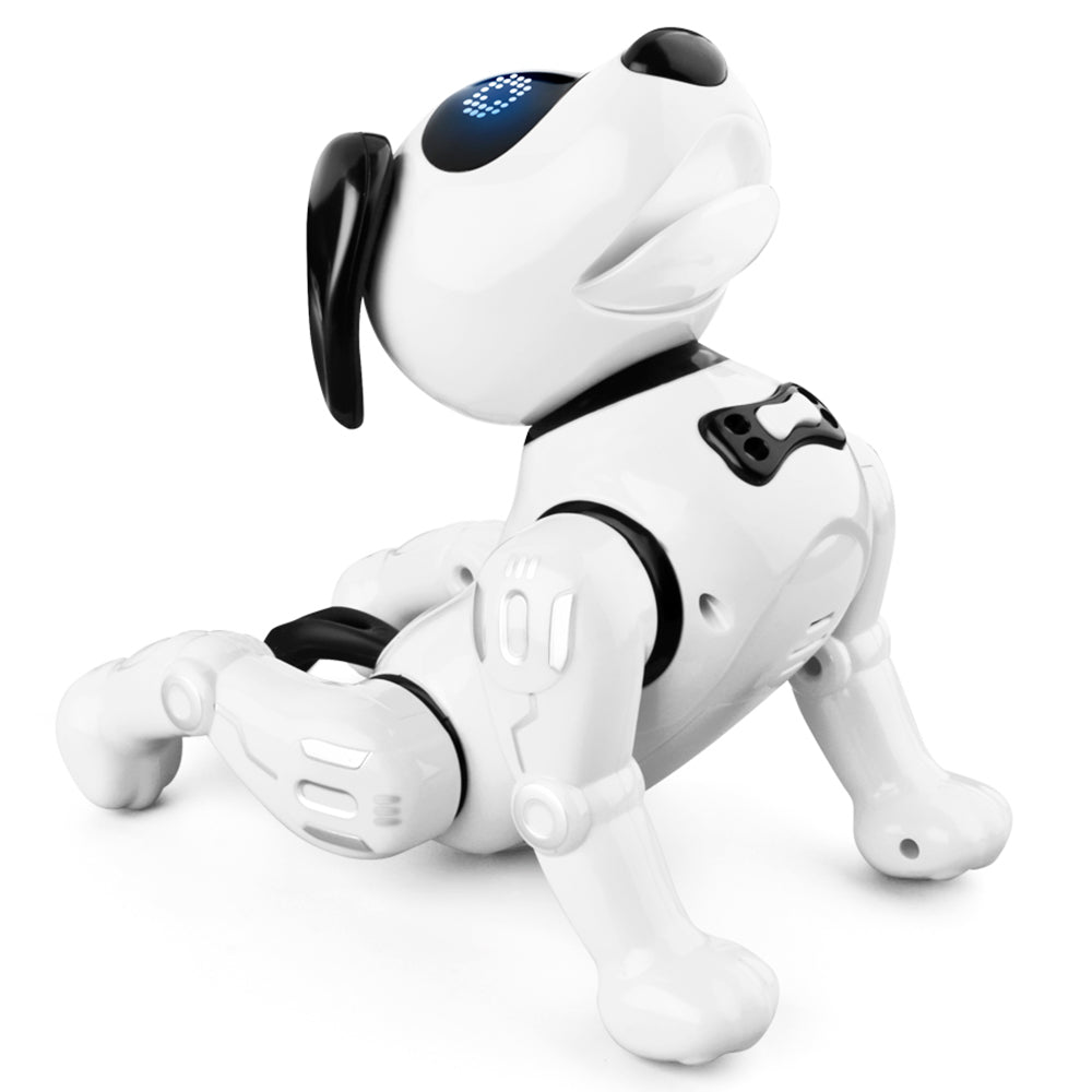 JJRC R19 Remote Control Robot Dog Toy Interaction RC Robotic Stunt Puppy Educational Toy for Kids - White