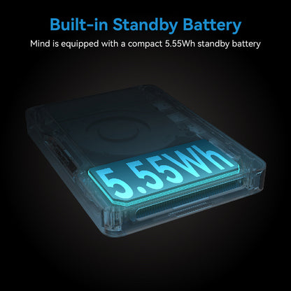 KHADAS Mind Premium Mini PC Portable Workstation, Intel Core i7-1360P 12 Cores Up to 5.0GHz, 32GB RAM 1TB SSD, WiFi 6E Bluetooth 5.2, Built-in 5.55Wh Battery, 2*USB Type-C 1*HDMI 2.0 2*USB 3.2, Mind App - EU Plug