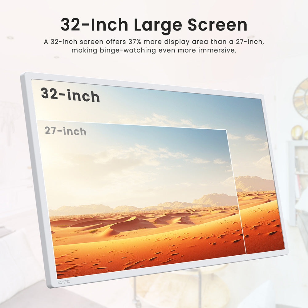 KTC A32Q7 Pro Mobile Monitor, 32'' 4K Touchscreen, WiFi6, Android 13, RK3588S 8 Core, Google EDLA Certification, 9500mAh Battery, 8GB RAM 128GB ROM, Adjustable Angles, 1*HDMI 2.0, 1*USB 3.0, 1*USB 2.0