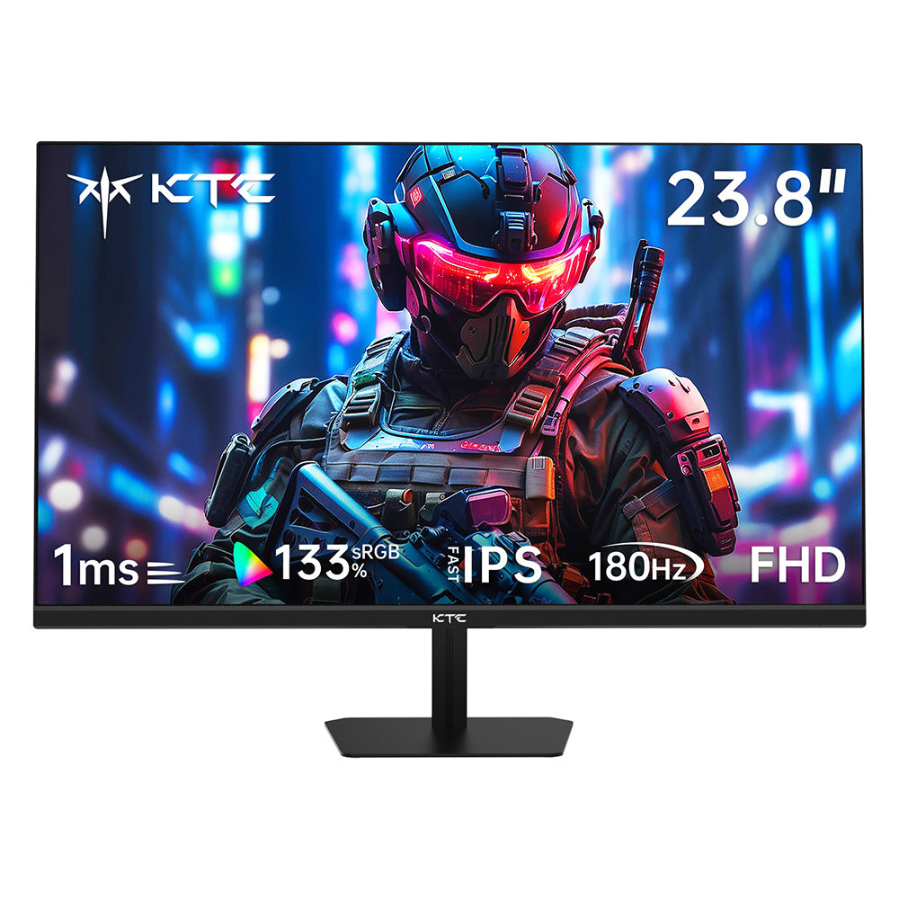 KTC H24F8 Gaming Monitor, 23.8'' 1920*1080 16:9 Fast IPS Screen, 180Hz Refresh Rate, 1ms Response Time, 1000:1 Contrast Ratio, HDR10, 135% sRGB, Adaptive-Sync, Dynamic Action Sync, Game Assist, Low Blue Light &amp; Flicker-Free, VESA Mount