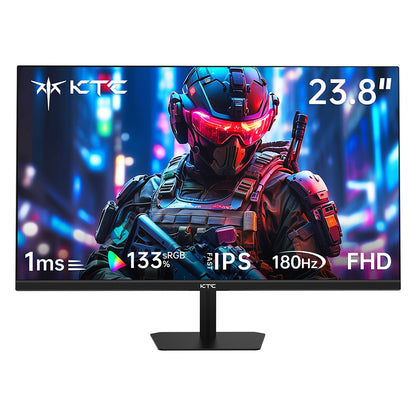 KTC H24F8 Gaming Monitor, 23.8'' 1920*1080 16:9 Fast IPS Screen, 180Hz Refresh Rate, 1ms Response Time, 1000:1 Contrast Ratio, HDR10, 135% sRGB, Adaptive-Sync, Dynamic Action Sync, Game Assist, Low Blue Light &amp; Flicker-Free, VESA Mount