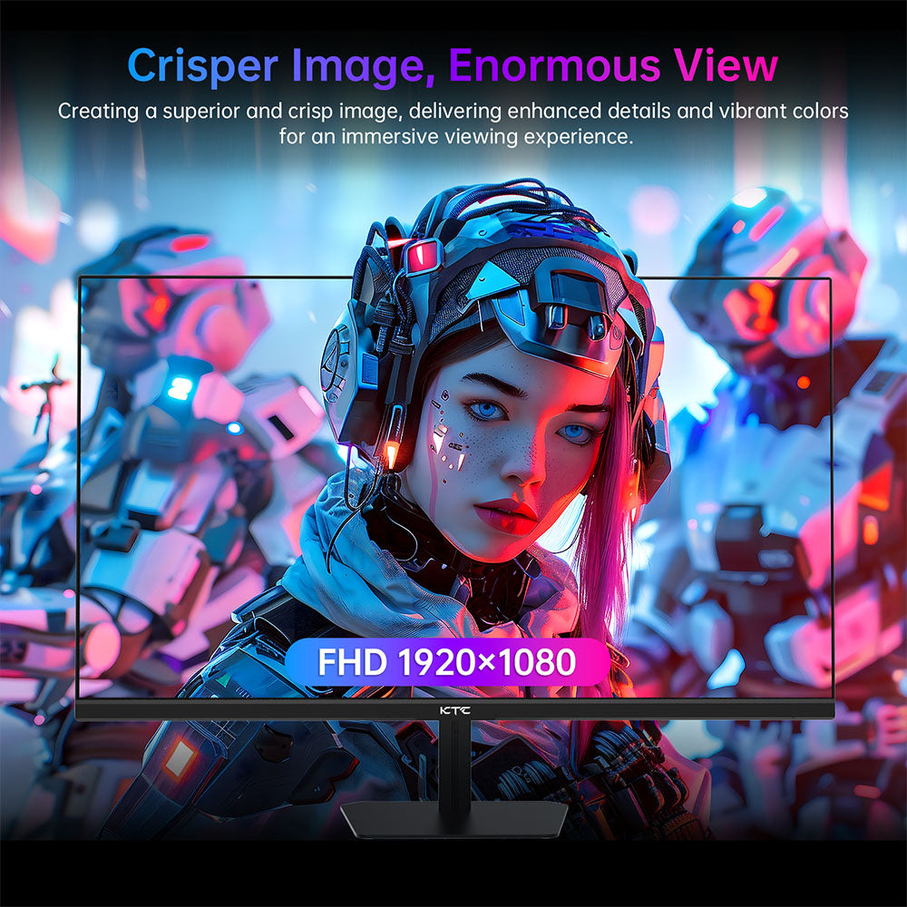 KTC H24F8 Gaming Monitor, 23.8'' 1920*1080 16:9 Fast IPS Screen, 180Hz Refresh Rate, 1ms Response Time, 1000:1 Contrast Ratio, HDR10, 135% sRGB, Adaptive-Sync, Dynamic Action Sync, Game Assist, Low Blue Light &amp; Flicker-Free, VESA Mount
