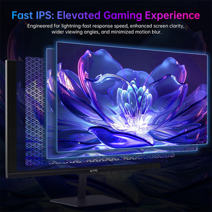 KTC H24F8 Gaming Monitor, 23.8'' 1920*1080 16:9 Fast IPS Screen, 180Hz Refresh Rate, 1ms Response Time, 1000:1 Contrast Ratio, HDR10, 135% sRGB, Adaptive-Sync, Dynamic Action Sync, Game Assist, Low Blue Light &amp; Flicker-Free, VESA Mount