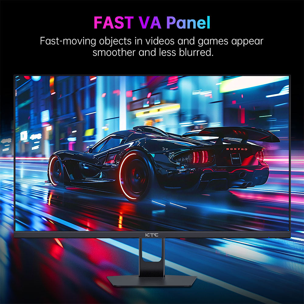 KTC H27E22P Gaming Monitor, 27 inch 1920*1080 FHD FAST VA Panel, 4000:1 Contrast Ratio, 280Hz High Refresh, 1ms GTG Response Time, FreeSync &amp; G-Sync, HDR10, Low Blue Light &amp; Flicker-Free, 2*HDMI 2.0, 1*DP 1.4, 1*USB 2.0, 1*Earphone