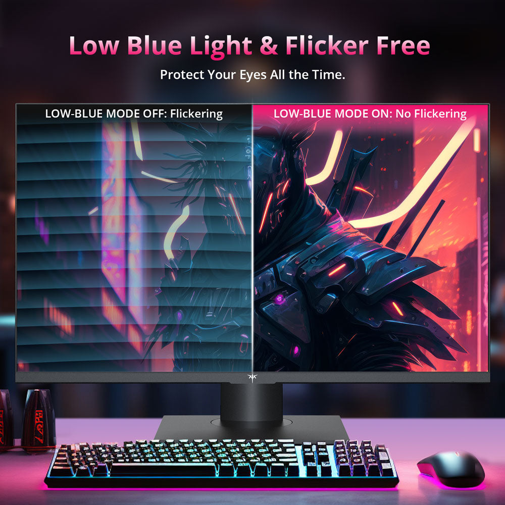 KTC H27P22S 27-inch Gaming Monitor, 3840x2160 UHD AUO 7.0 FAST IPS Panel, HDR400, 160Hz Refresh Rate, 1ms Response Time, 132%sRGB, Compatible with FreeSync and G-SYNC, Low-blue Light, 2*HDMI2.1 2*DP1.4 1*USB2.0, Adjustable Stand &amp; Support VESA Mount