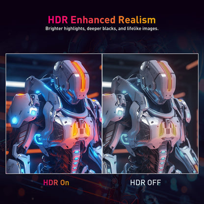 KTC Q24T09 Gaming Monitor, 24-inch 2560*1440 16:9 Fast IPS Screen, 180Hz Refresh Rate, FreeSync &amp; G-Sync, 126% sRGB, HDR Support, Low Blue Light, Wall Mount Support &amp;Tilt Adjustment, 2 x HDMI2.0, 2 x DP1.4, 1 x Earphone Jack