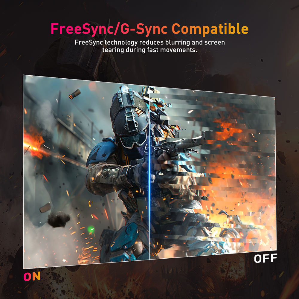 KTC Q24T09 Gaming Monitor, 24-inch 2560*1440 16:9 Fast IPS Screen, 180Hz Refresh Rate, FreeSync &amp; G-Sync, 126% sRGB, HDR Support, Low Blue Light, Wall Mount Support &amp;Tilt Adjustment, 2 x HDMI2.0, 2 x DP1.4, 1 x Earphone Jack