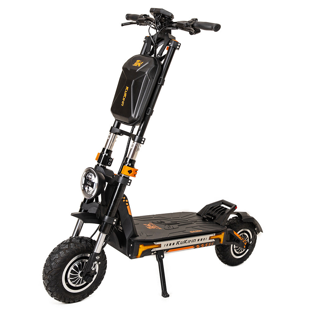 KuKirin G4 Max Off-road Electric Scooter, 1600W*2  Dual Motor 86km/h Max Speed 12-inch Tire 60V 35.2Ah 2112Wh Removable Battery 95km Range Hydralic Brake 38° climb 8 Light system Hydraulic damping absorption IP54 Waterproof