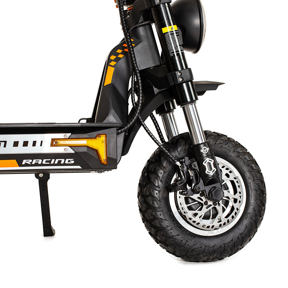 KuKirin G4 Max Off-road Electric Scooter, 1600W*2  Dual Motor 86km/h Max Speed 12-inch Tire 60V 35.2Ah 2112Wh Removable Battery 95km Range Hydralic Brake 38° climb 8 Light system Hydraulic damping absorption IP54 Waterproof