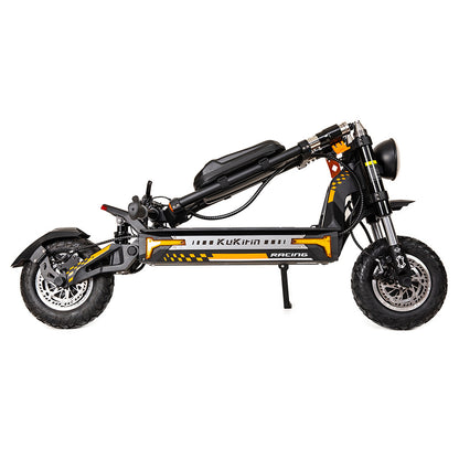 KuKirin G4 Max Off-road Electric Scooter, 1600W*2  Dual Motor 86km/h Max Speed 12-inch Tire 60V 35.2Ah 2112Wh Removable Battery 95km Range Hydralic Brake 38° climb 8 Light system Hydraulic damping absorption IP54 Waterproof
