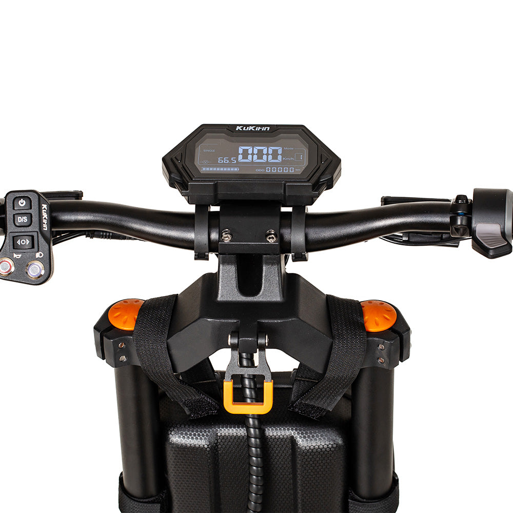 KuKirin G4 Max Off-road Electric Scooter, 1600W*2  Dual Motor 86km/h Max Speed 12-inch Tire 60V 35.2Ah 2112Wh Removable Battery 95km Range Hydralic Brake 38° climb 8 Light system Hydraulic damping absorption IP54 Waterproof