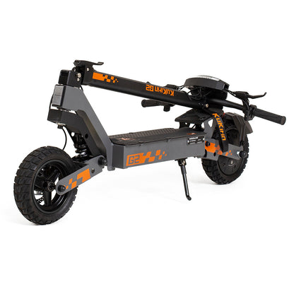 Kukirin G2 Foldable Electric Scooter 2025 Upgrade 800W Motor 48V 15Ah Battery 10-inch Tire 45km/h Max Speed 55km Range Touchscreen Display Disc Brake 7 Light System - Black