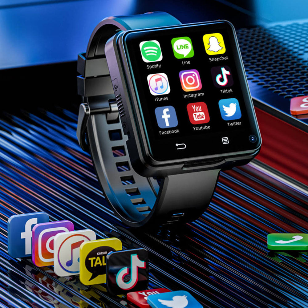 LOKMAT APPLLP 2 MAX Detachable Smartwatch, 2.64-inch Screen, Android 11, Support 4G/5G SIM, Bluetooth Connection, GPS Positioning, 1200mAh Battery