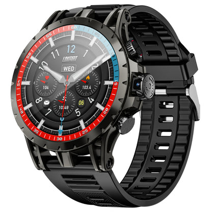 LOKMAT APPLLP 4 Smartwatch, 1.508-inch AMOLED Screen, Support 4G/5G SIM Card, Heart Rate Blood Oxygen Monitoring, NFC Function, GPS Positioning