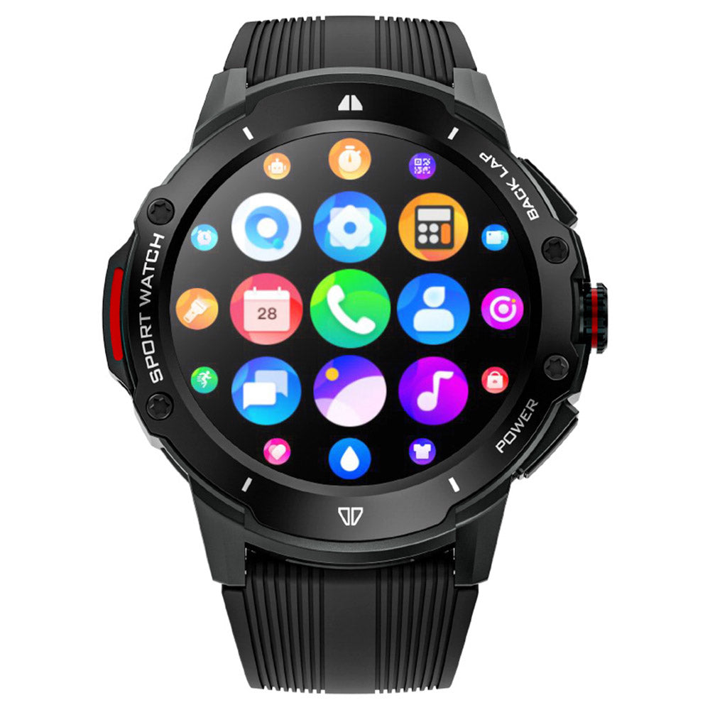 LOKMAT APPLLP 4G Smartwatch, AMOLED HD Screen, NFC Access, Heart Rate Health Monitoring, Bluetooth 4.2, Multiple Sports Modes, GPS/Beidou/Granas/AGPS/LBS Positioning