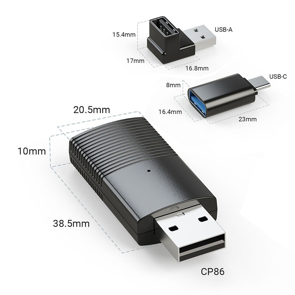 MINIX CP86 Wired CarPlay to Wireless Adapter