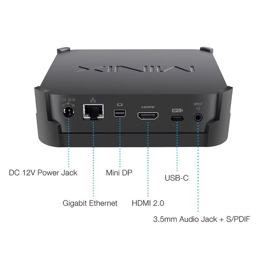 MINIX J50C MAX Mini PC, 8GB RAM 240GB ROM, Intel Pentium, Windows 10 Pro, Dual-Band WiFi, Gigabit Ethernet, 4K @ 60Hz Output
