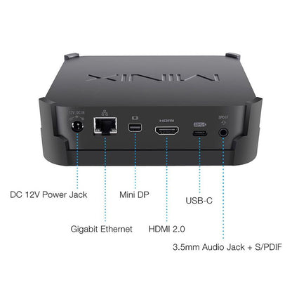 MINIX J50C MAX Mini PC, 8GB RAM 240GB ROM, Intel Pentium, Windows 10 Pro, Dual-Band WiFi, Gigabit Ethernet, 4K @ 60Hz Output