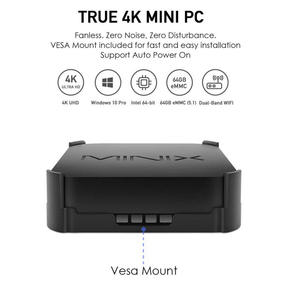 MINIX Z83 MAX Mini PC Intel X5-Z8350 64-bit, 4GB DDR3 128GB eMMC, Windows 10 Pro, 5G WiFi, 4K Output