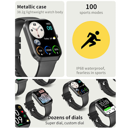 NX25 Smartwatch, 1.83 inches HD Screen, Bluetooth Calling, Sleep Heart Rate Blood Oxygen Monitoring, Multiple Sport Modes