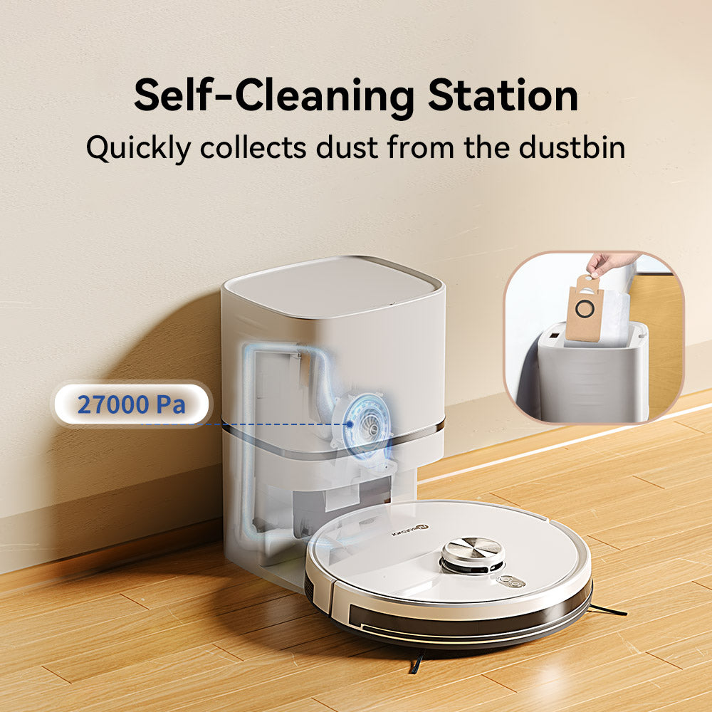 Neatsvor S600 Robot Vacuum Cleaner and Mop, 2.8L Dust Collection, 5200mAh Battery, LDS4.0 Laser Navigation, APP Control, Alexa &amp; Google Home, 2-in-1 Brush, HEPA Filtration, and 350ml Water Tank