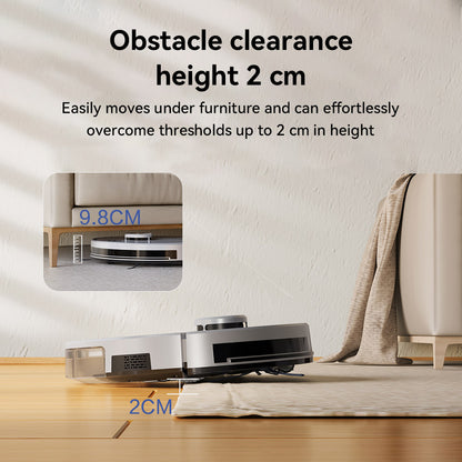 Neatsvor S600 Robot Vacuum Cleaner and Mop, 2.8L Dust Collection, 5200mAh Battery, LDS4.0 Laser Navigation, APP Control, Alexa &amp; Google Home, 2-in-1 Brush, HEPA Filtration, and 350ml Water Tank