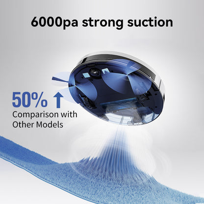 Neatsvor S600 Robot Vacuum Cleaner and Mop, 2.8L Dust Collection, 5200mAh Battery, LDS4.0 Laser Navigation, APP Control, Alexa &amp; Google Home, 2-in-1 Brush, HEPA Filtration, and 350ml Water Tank