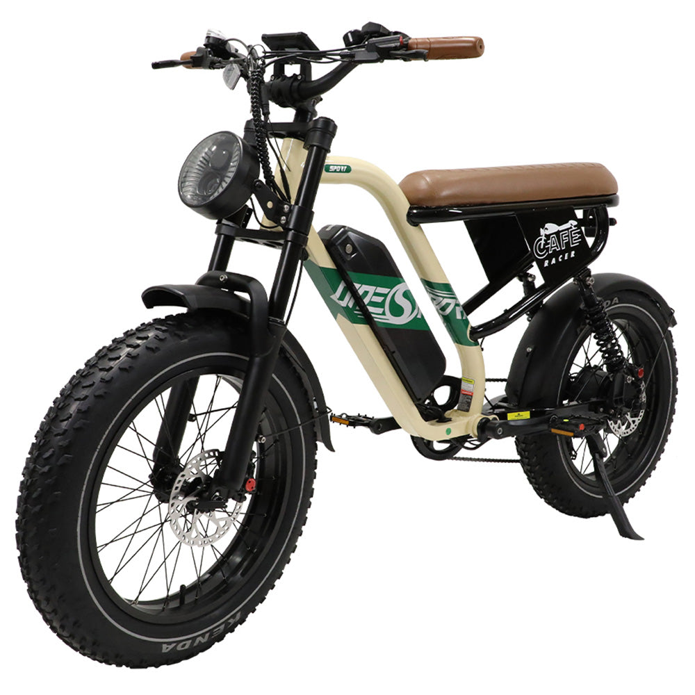 ONESPORT W66 Electric Bike, 500W Motor, 48V 13.5Ah Battery, 20*4.0 inch Tire, 25km/h Max Speed, 100km Range, Front &amp; Rear Hydraulic Disc Brakes, Shock Absorbing Front Fork, 7-speed Transmission