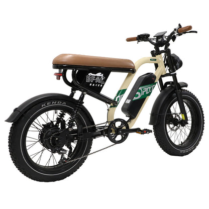 ONESPORT W66 Electric Bike, 500W Motor, 48V 13.5Ah Battery, 20*4.0 inch Tire, 25km/h Max Speed, 100km Range, Front &amp; Rear Hydraulic Disc Brakes, Shock Absorbing Front Fork, 7-speed Transmission