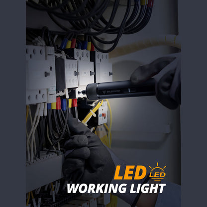 Parrior S121 4V Electric Cordless Screwdriver, Max 8N.m High Torque with 4 Control Level, Rechargeable 2200mAh Large Battery, LED Work Light, 260RPM Speed