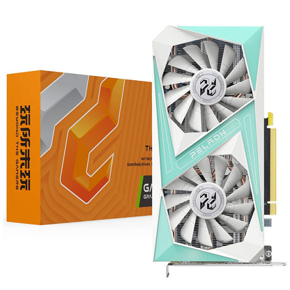 PELADN RTX2060 SUPER Gaming Graphics Card, 8GB GDDR6 RAM, 8Pin 256bits, 175W, Dual-Fan, PCI Express 3.0, 3xDP 1xHDMI - White