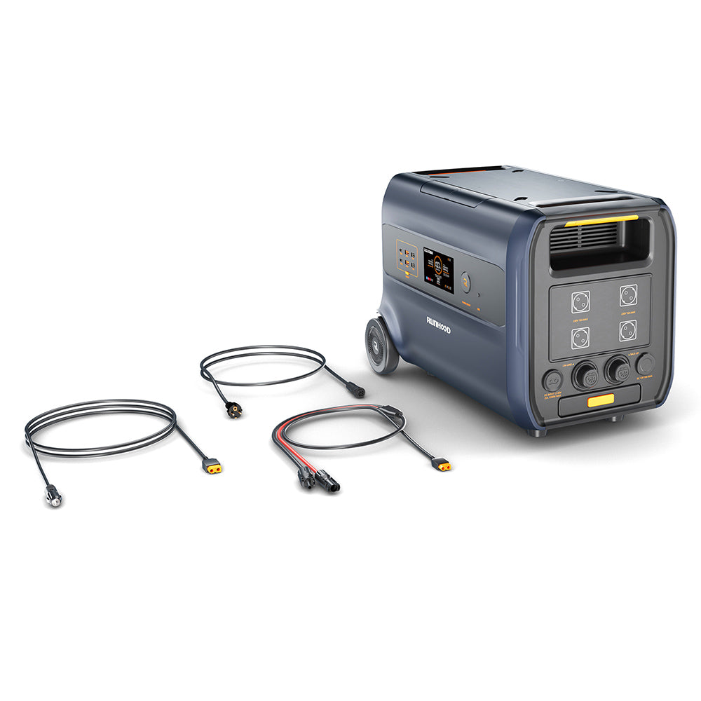 RUNHOOD F2400 Portable Power Station, 2400W 2400Wh LiFePO4 Battery, 4800W Peak Power, Outdoor Generator, Balcony Power Storage System