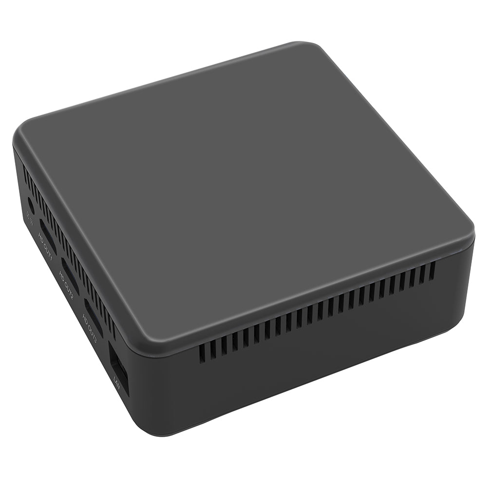 RUPA HSI-95 Mini PC, Intel N95 4 Cores Max 3.4GHz, 8GB RAM 256GB SSD, 3*HDMI 4K 60Hz Triple Screen Display, WiFi 6 Bluetooth 5.2, 3*USB 3.0, 1*Type-C, 1*RJ45, 1* 3.5mm Audio