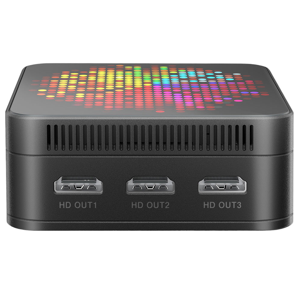 RUPA HSI-95MINI Mini PC, Intel N95 4 Cores Max 3.4GHz, 16GB RAM 512GB SSD, 3*HDMI 4K 60Hz Triple Screen Display, WiFi 5 Bluetooth 5.0, 3*USB 3.0 2*RJ45 1* 3.5mm Audio