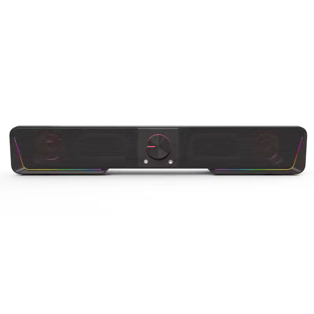 Redragon GS570 Darknets RGB Bluetooth Sound Bar 2.0 Channel with Dual Speakers and Dynamic Lighting - Black