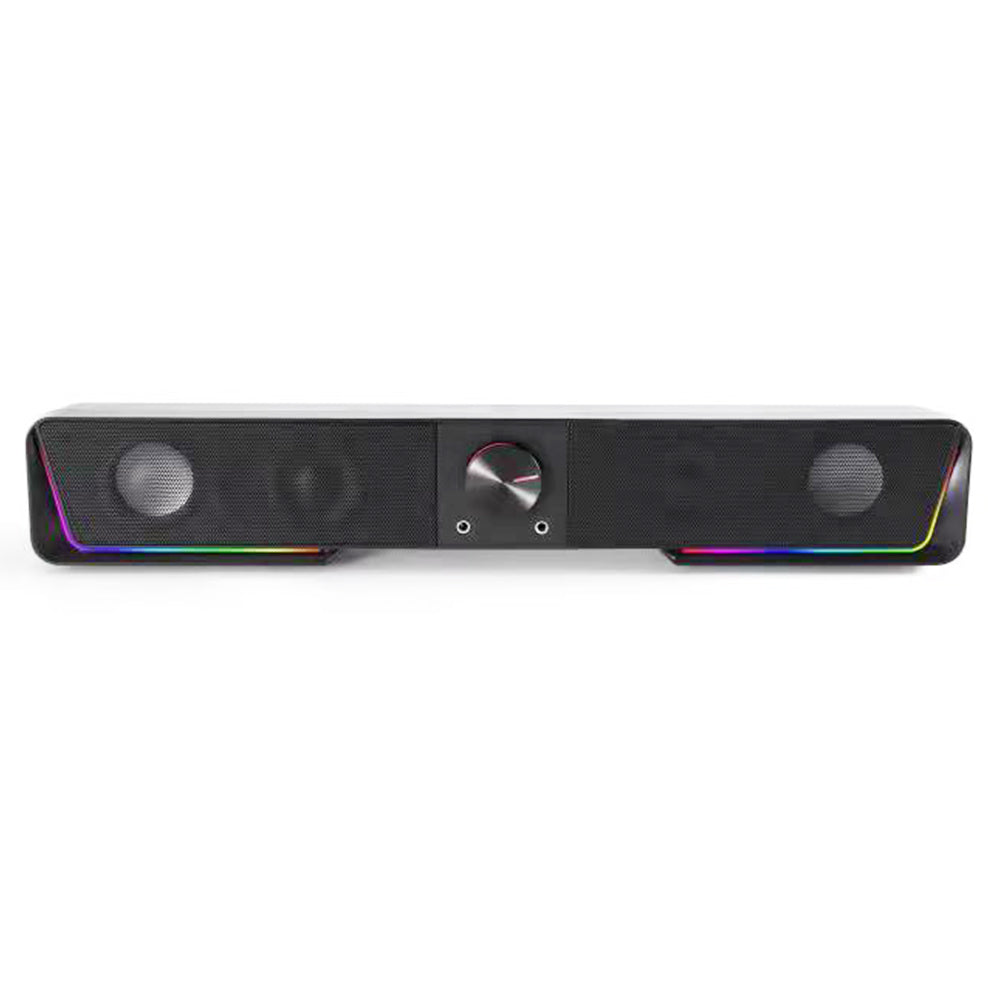 Redragon GS570 Darknets RGB Bluetooth Sound Bar 2.0 Channel with Dual Speakers and Dynamic Lighting - Black